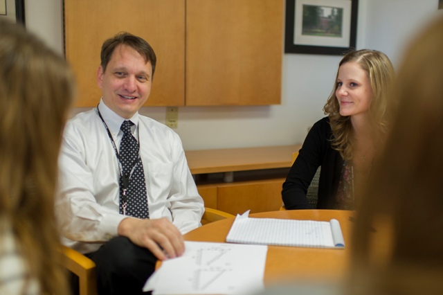 Dr Dougherty and postdoc meeting